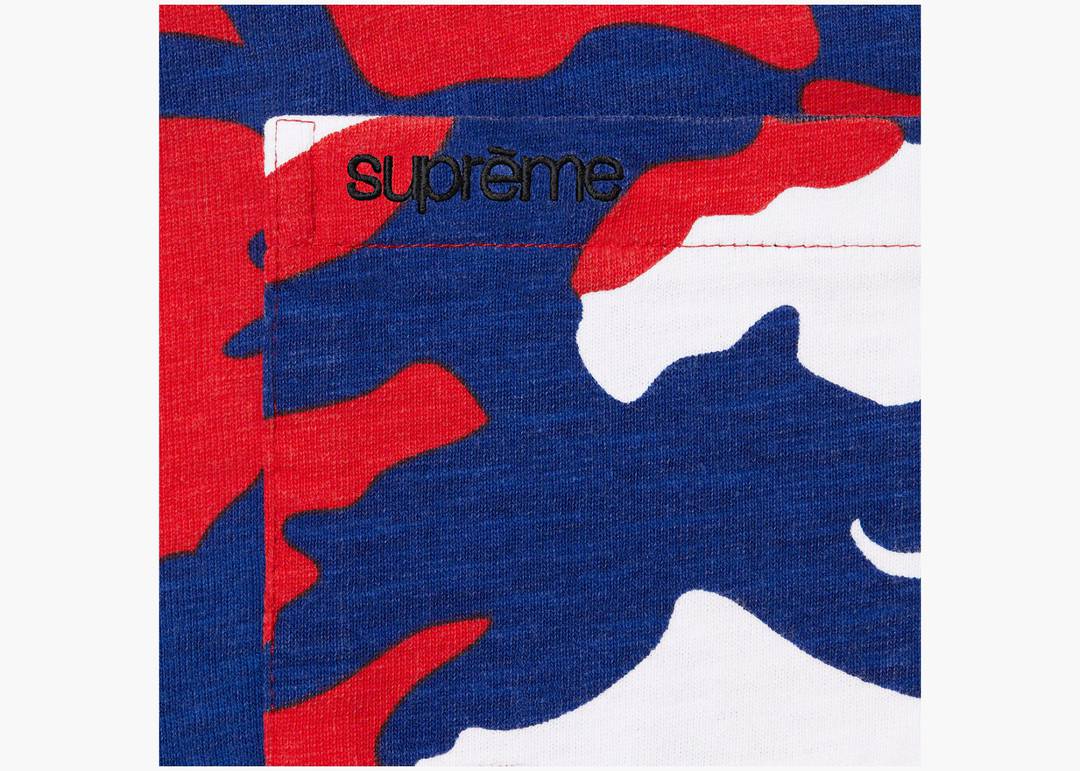 Supreme S/S Pocket Tee (SS22) Red Camo