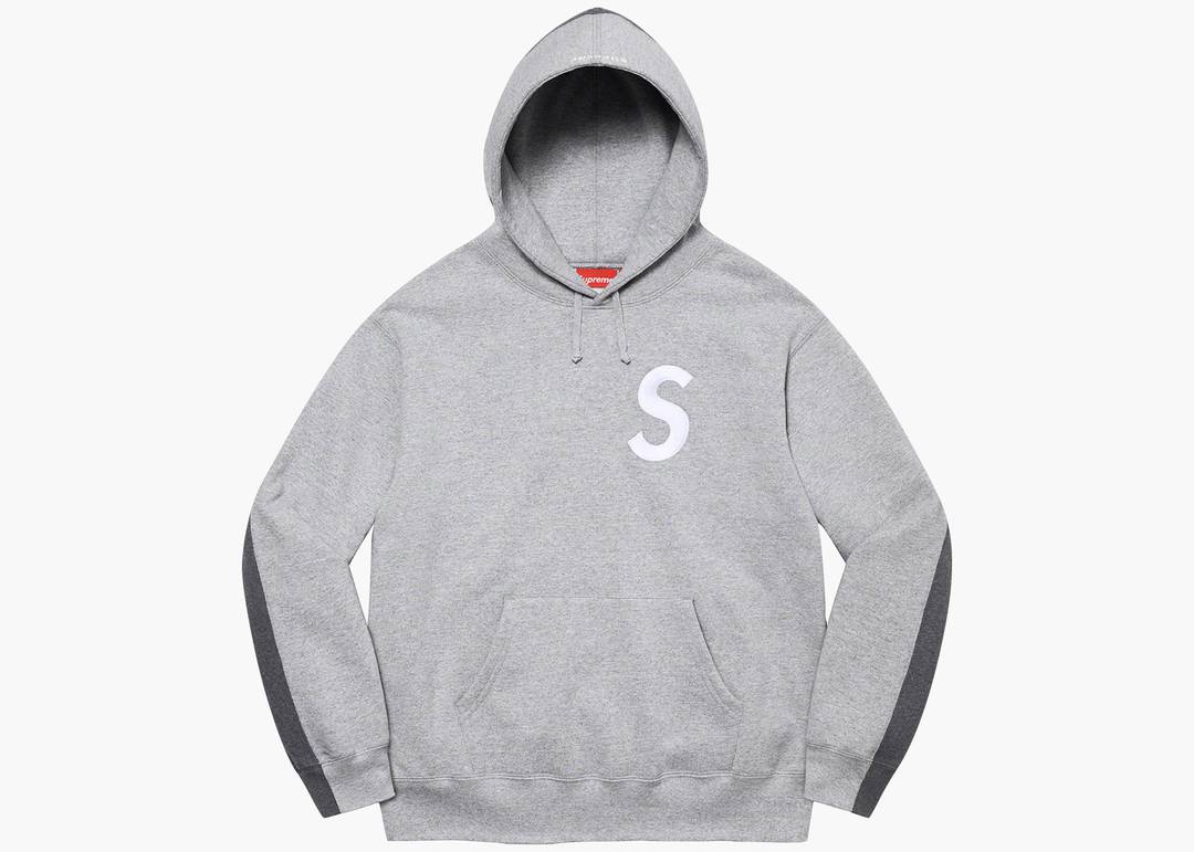 Supreme S Logo Hooded Sweatshirt (FW22) Heather Grey