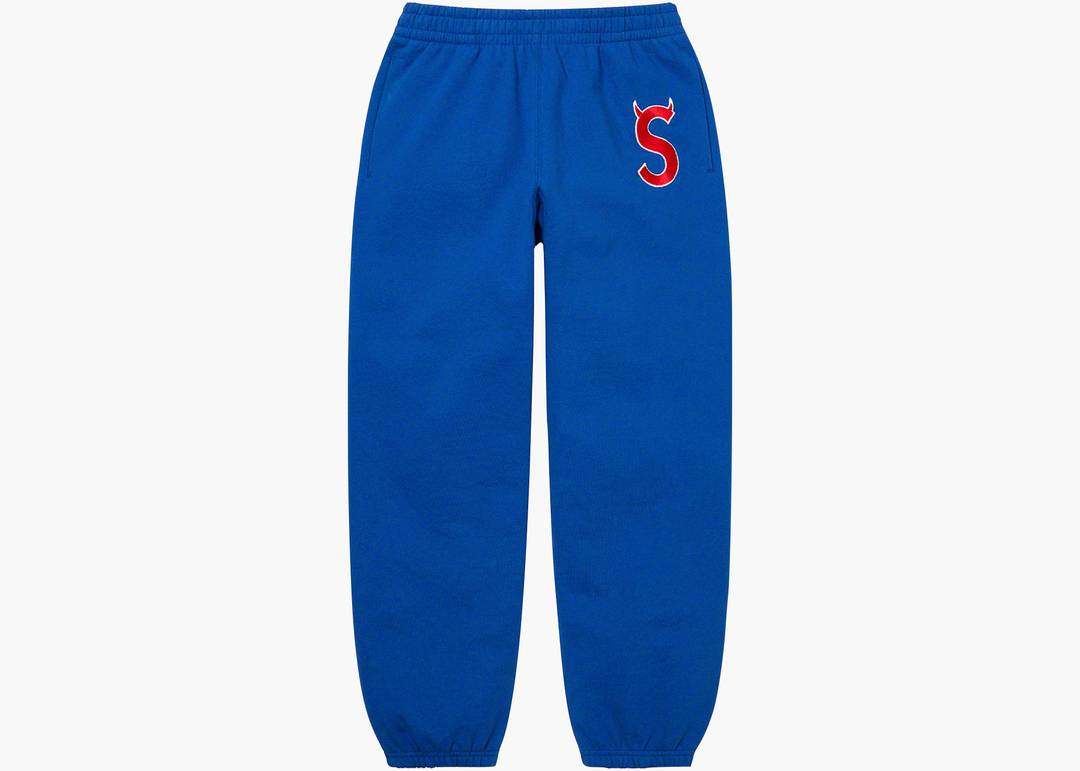 Supreme S Logo Sweatpant (FW22) Royal | Hype Clothinga