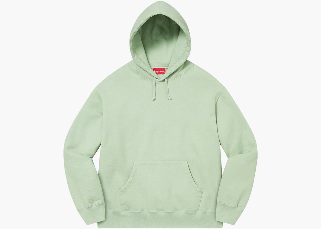 Supreme Satin Appliqué Hooded Sweatshirt Mint   Hype Clothinga