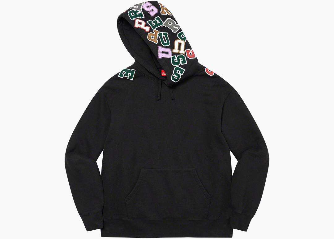 新品未使用Ｌ◼️supreme Scattered Appliqué Hooded