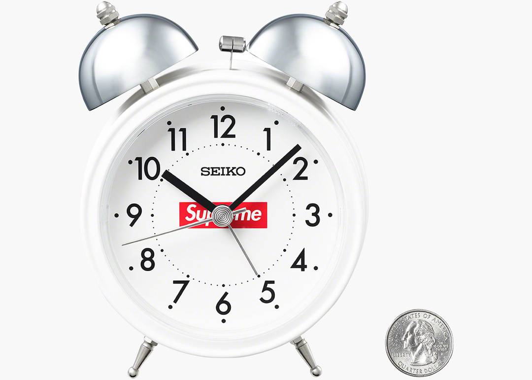 Supreme Seiko Alarm Clock White | Hype Clothinga