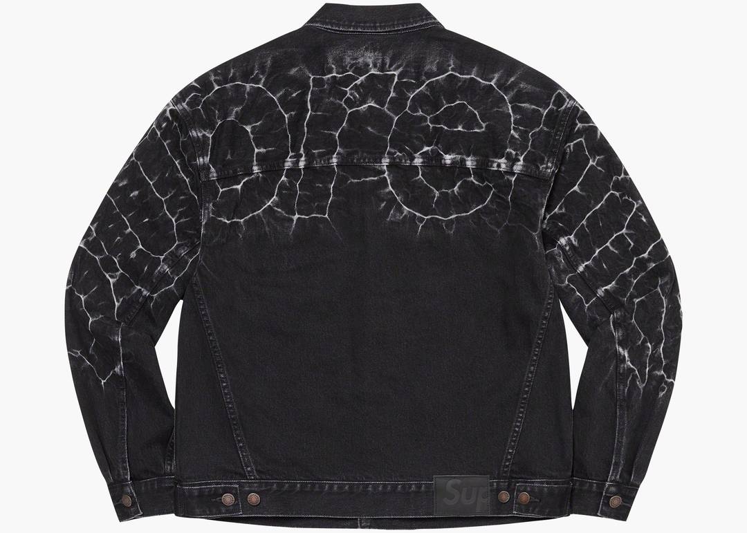 Supreme Shibori Denim Trucker Jacket Black | Hype Clothinga