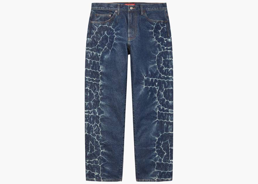 Supreme Shibori Loose Fit Jean Rigid Indigo | Hype Clothinga