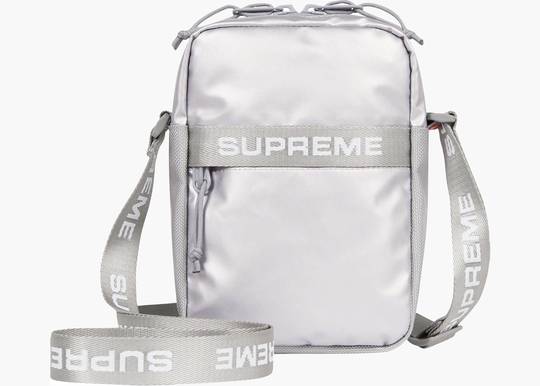 Supreme Shoulder Bag (FW22) Silver | Hype Clothinga