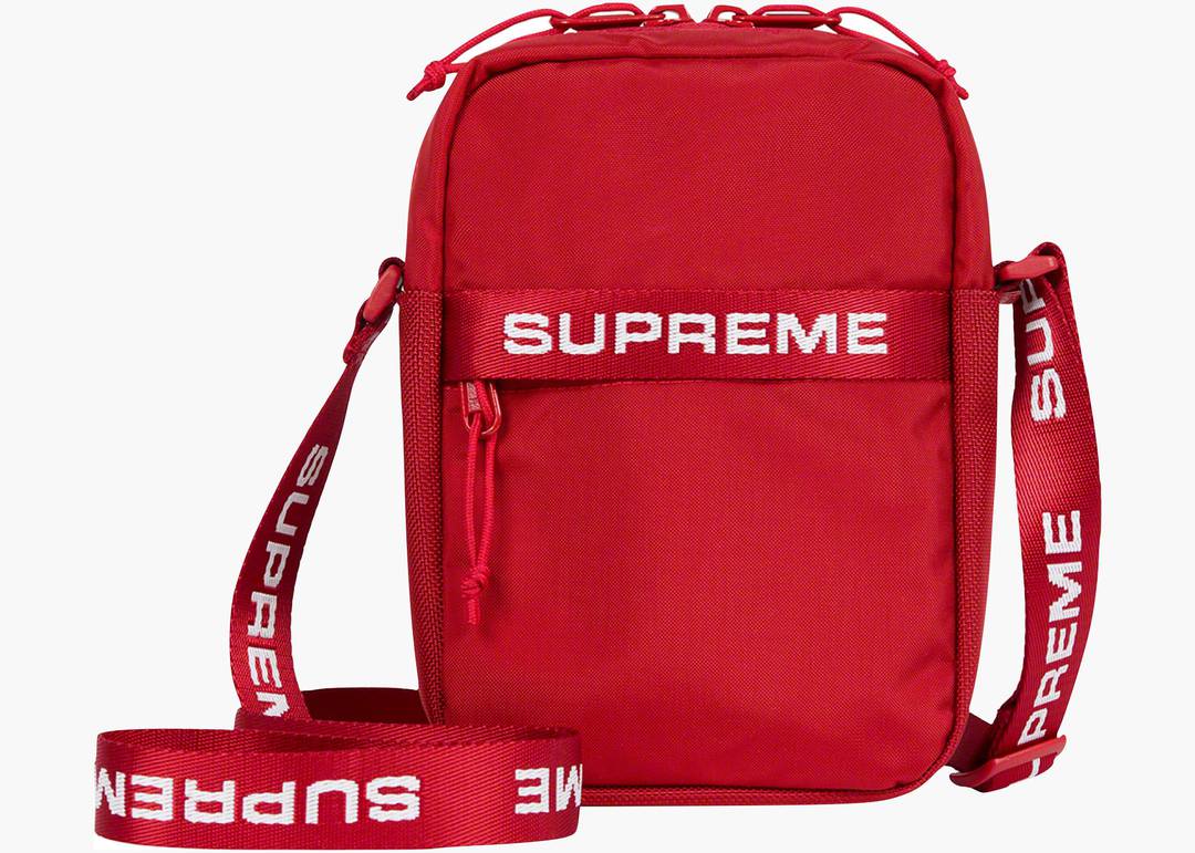 red supreme shoulder bag