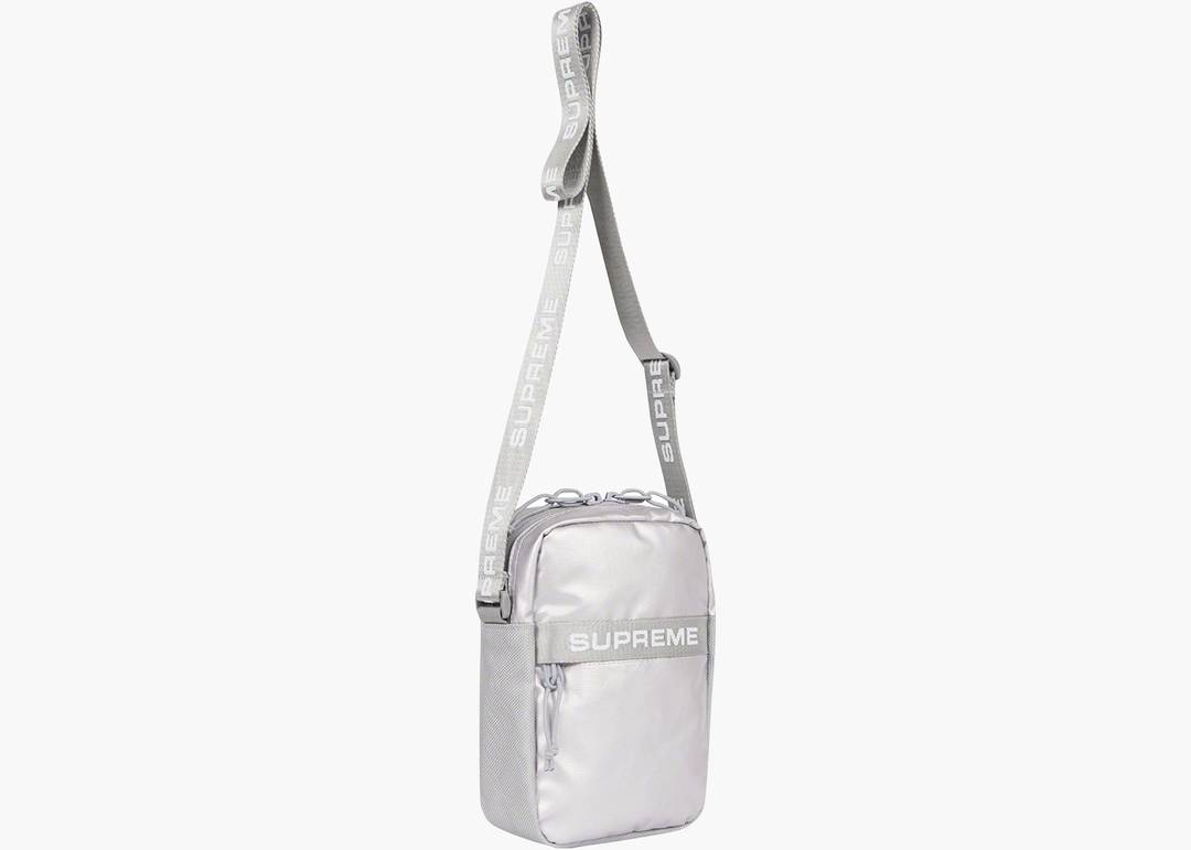 Supreme Shoulder Bag (FW22) Silver | Hype Clothinga