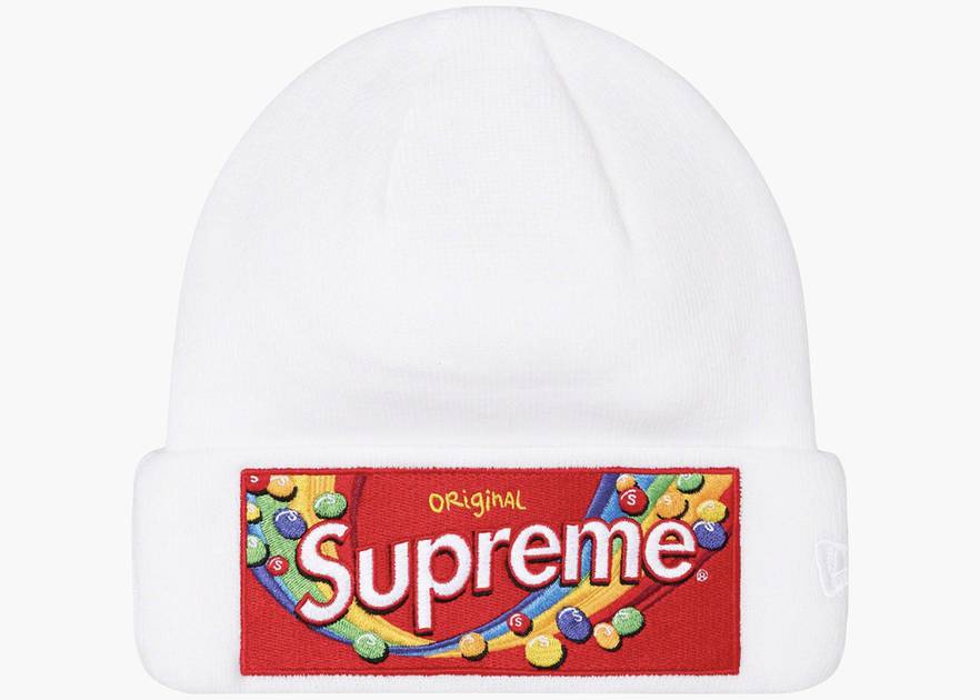 Supreme Skittles New Era Beanie White | Hype Clothinga