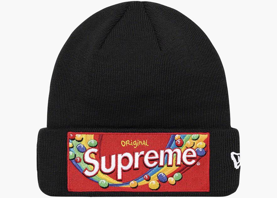 Supreme Skittles New Era Beanie ブラック