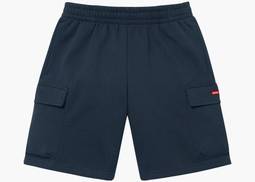 Supreme Small Box Baggy Cargo Sweatshort Navy | Hype Clothinga