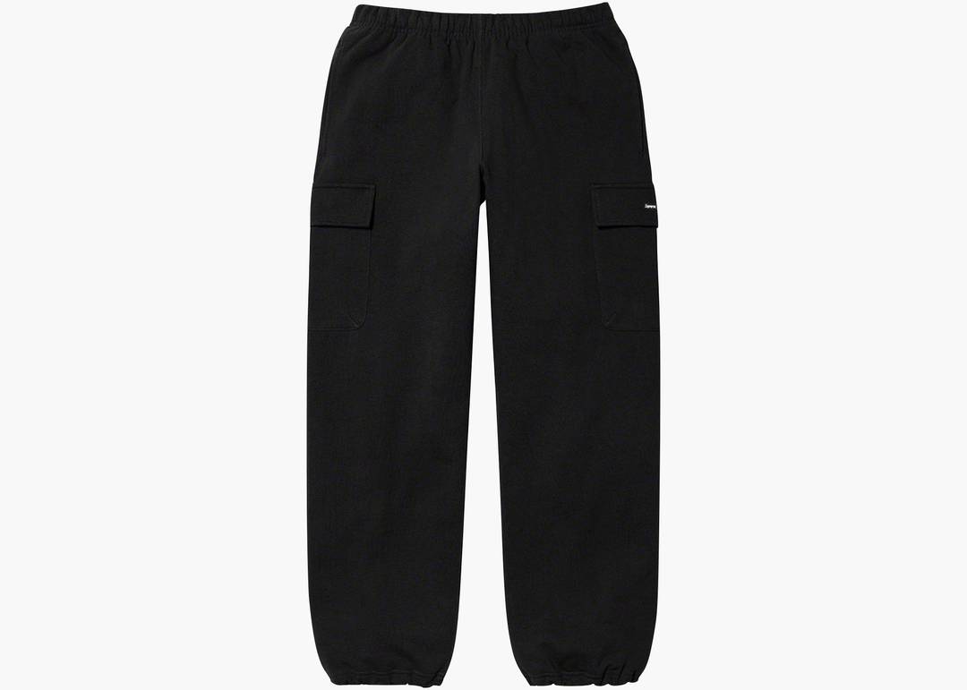 Supreme Small Box Cargo Sweatpant Black | Hype Clothinga