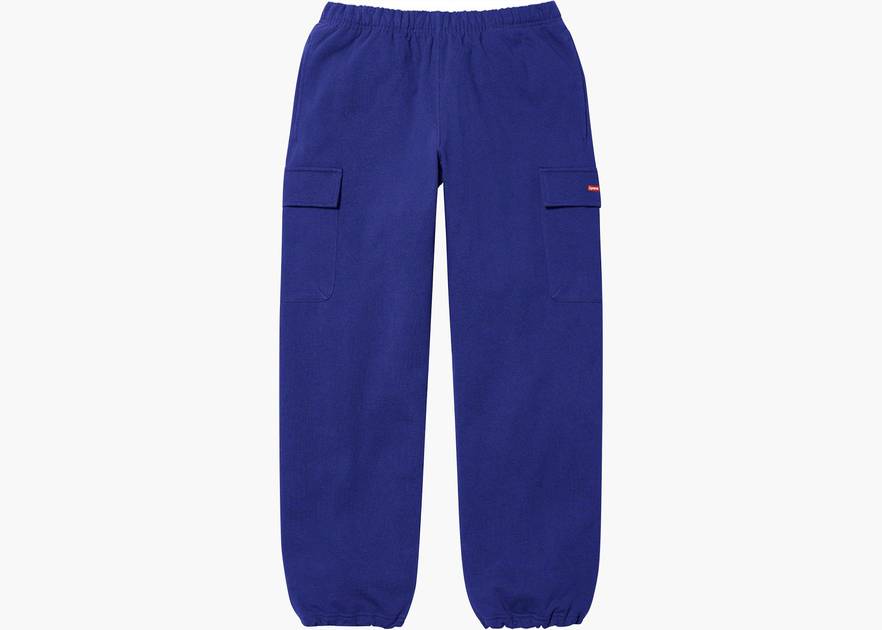 Supreme Small Box Cargo Sweatpant Dark Royal | Hype Clothinga