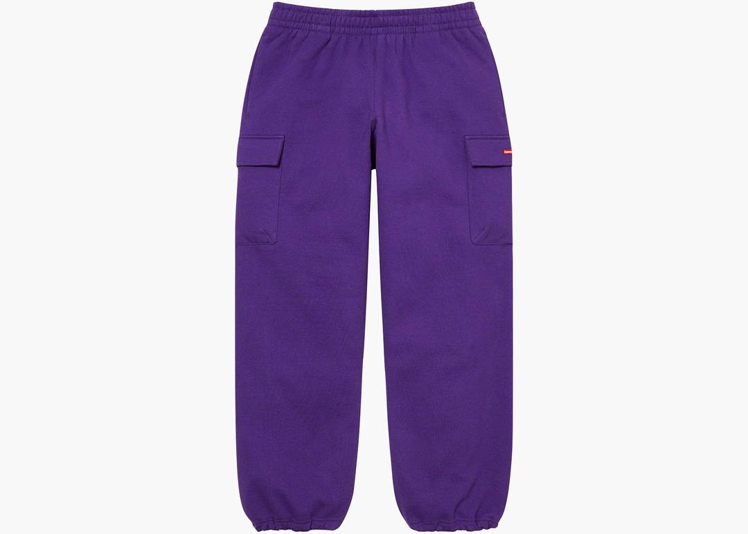 Supreme Small Box Cargo Sweatpant (FW22) Purple | Hype Clothinga