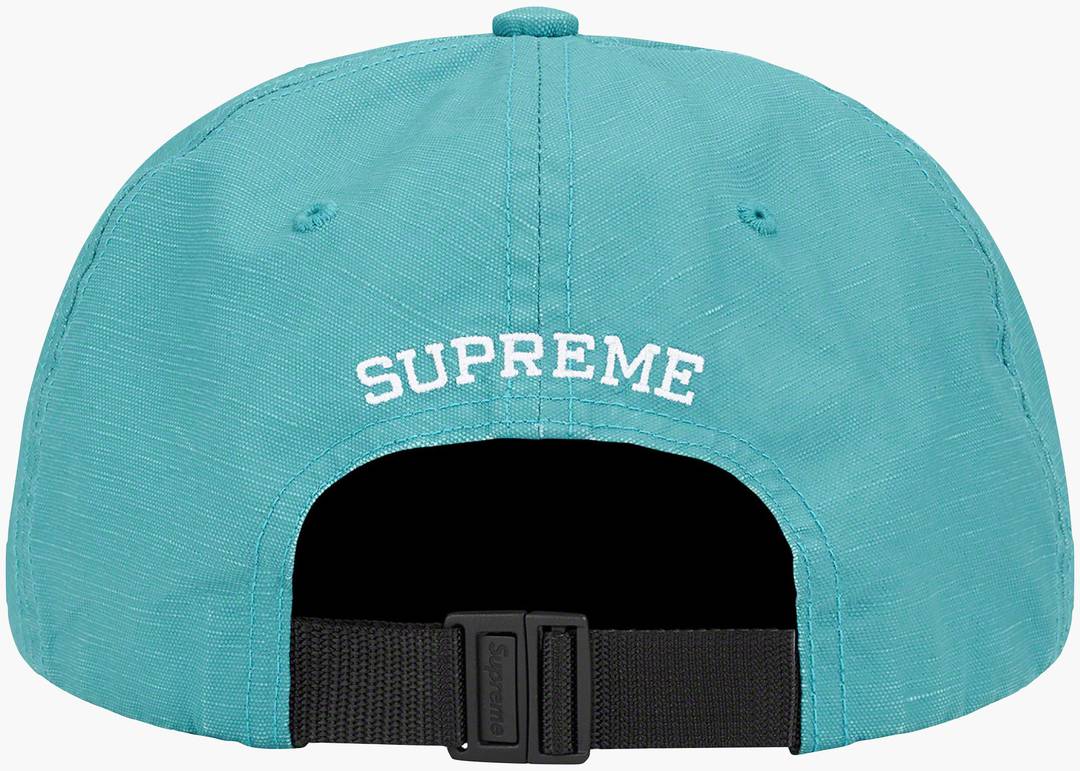 Supreme Small Box Coated Linen 6-Panel Teal | Hype Clothinga