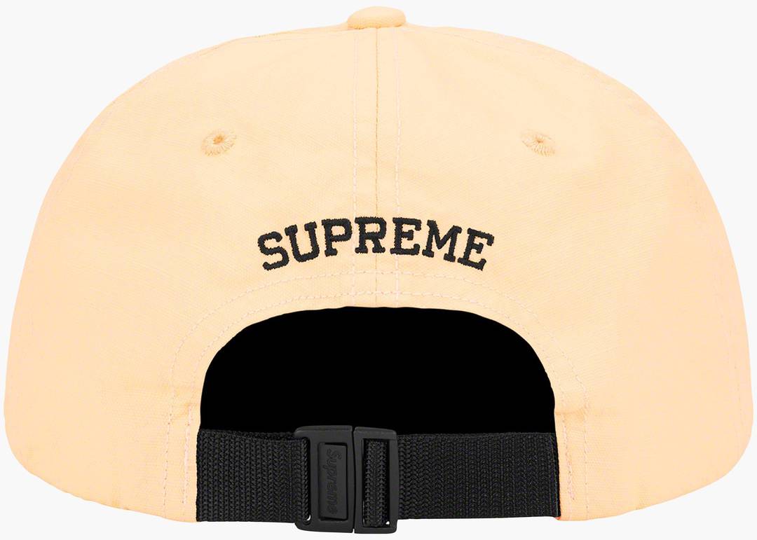 Supreme Small Box Coated Linen 6-Panel Natural | Hype Clothinga