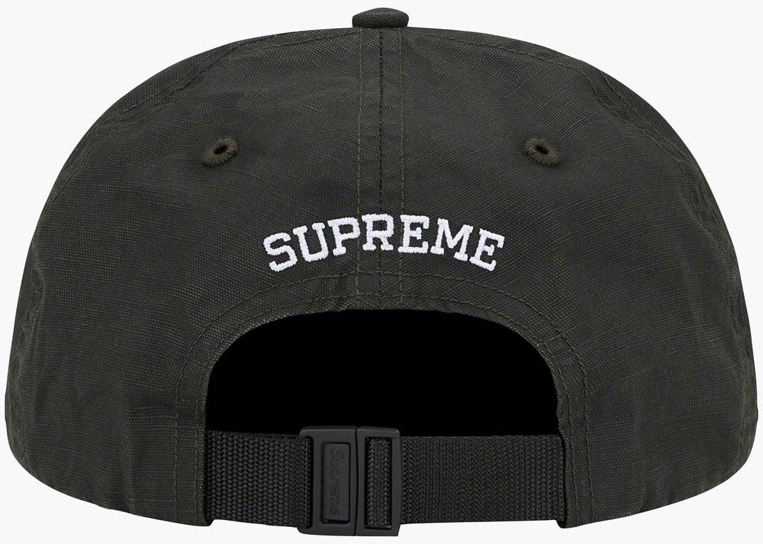 Supreme Small Box Coated Linen 6-Panel Black | Hype Clothinga