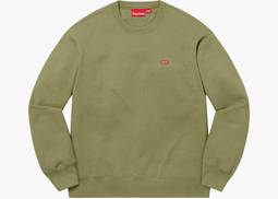 Supreme Small Box Crewneck (FW22) Light Olive | Hype Clothinga