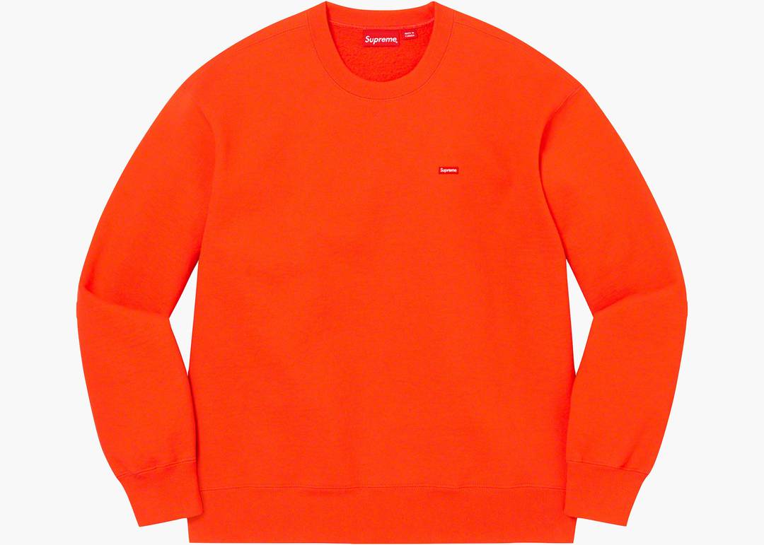 Supreme Small Box Crewneck (FW22) Bright Orange | Hype Clothinga