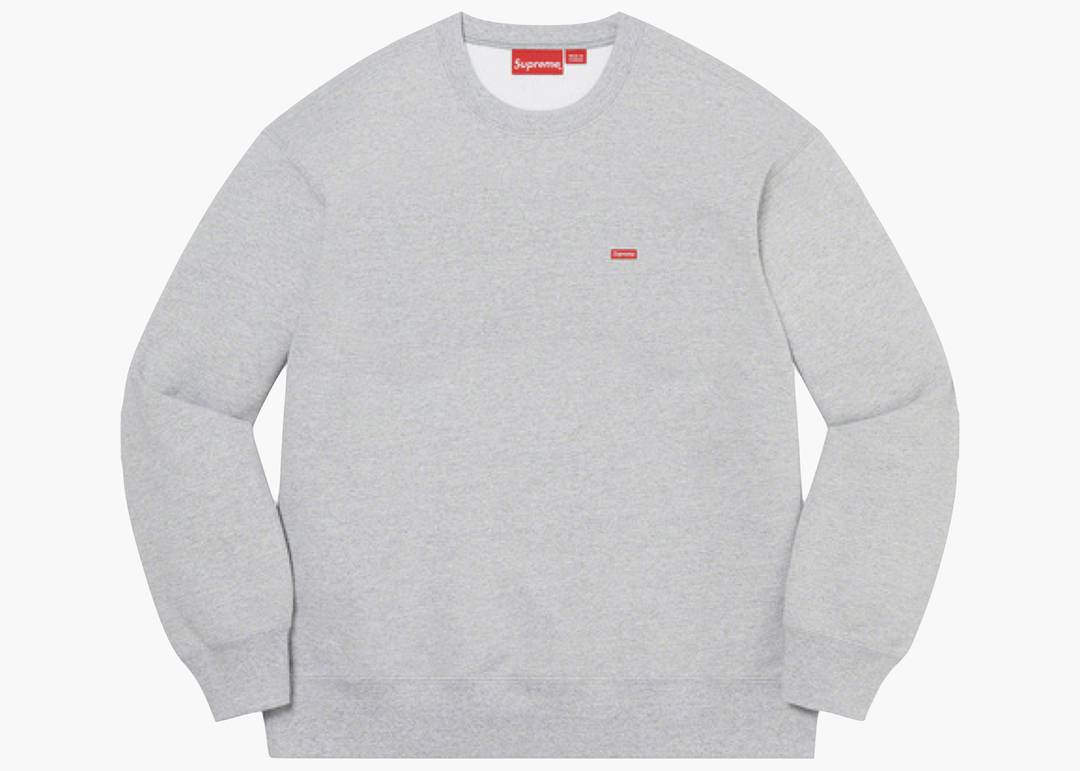 Supreme Small Box Crewneck Heather Grey | Hype Clothinga