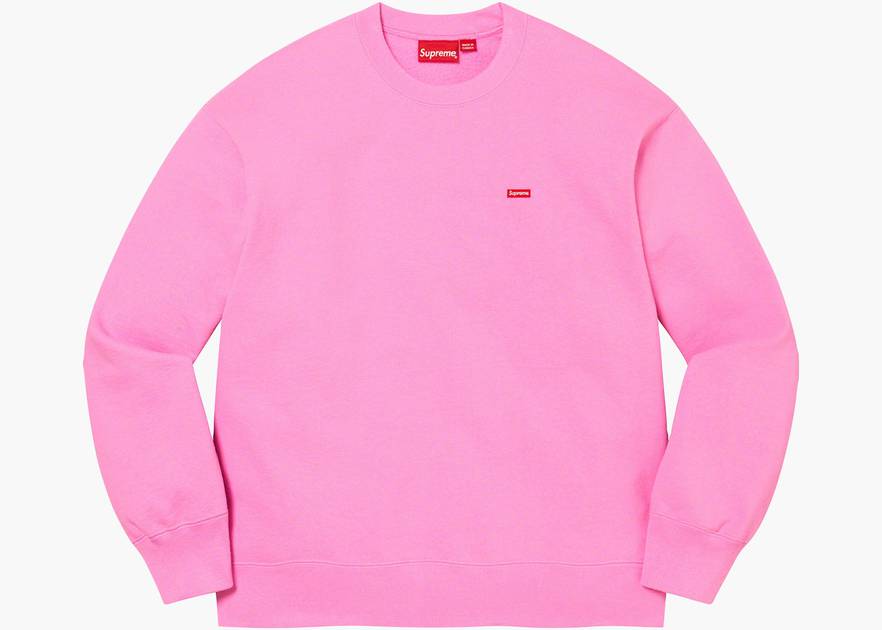 Supreme Small Box Crewneck (SS22) Bright Pink | Hype Clothinga