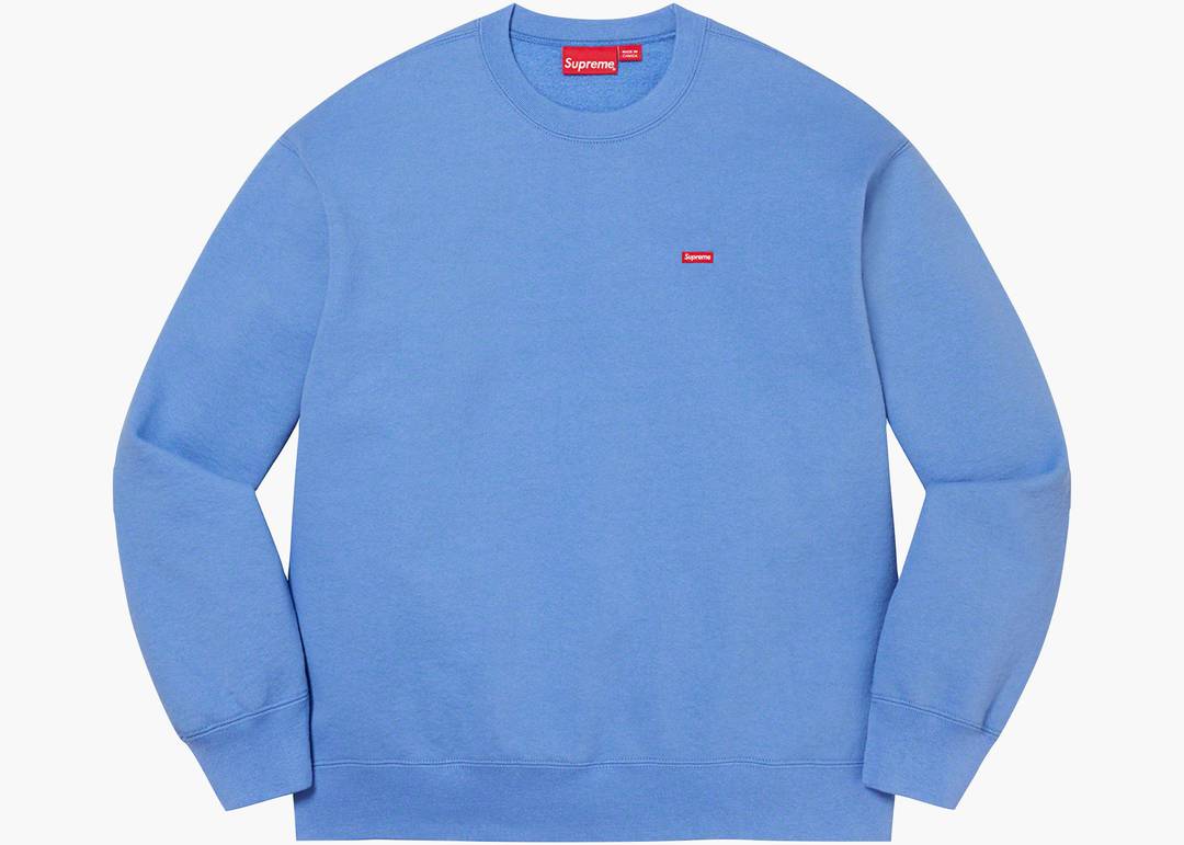 Supreme Small Box Crewneck (SS22) Light Blue | Hype Clothinga