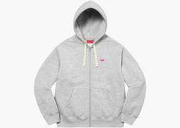 Supreme Small Box Drawcord Zip Up Hooded Sweatshirt Heather Supreme Small Box Drawcord Zip Up Hooded Sweatshirt Heather