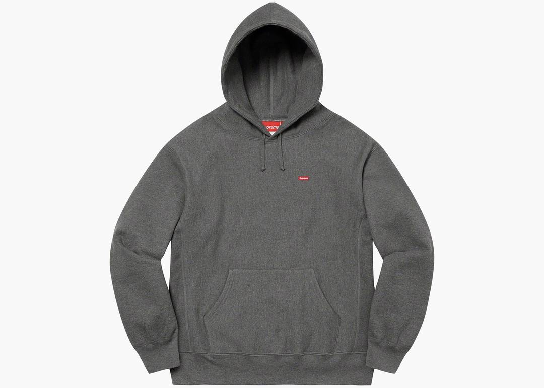 Supreme Small Box Hooded Sweatshirt Charcoal | Hype Clothinga
