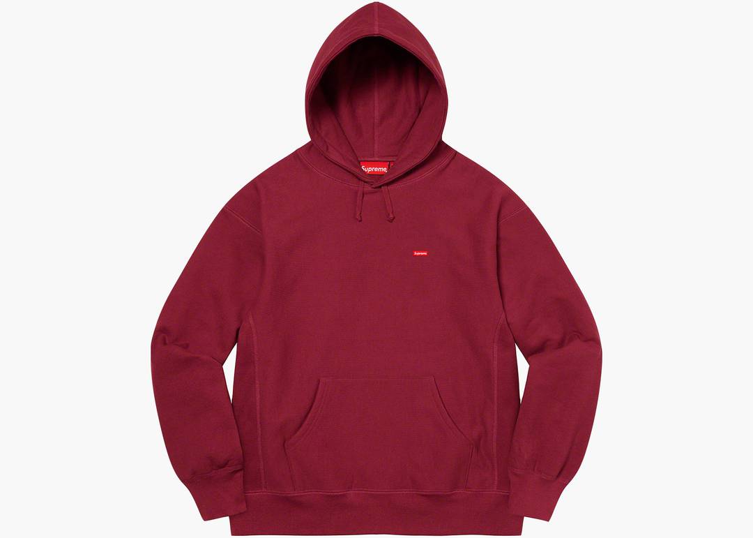 Supreme Small Box Hooded Sweatshirt (FW22) Cardinal | Hype Clothinga