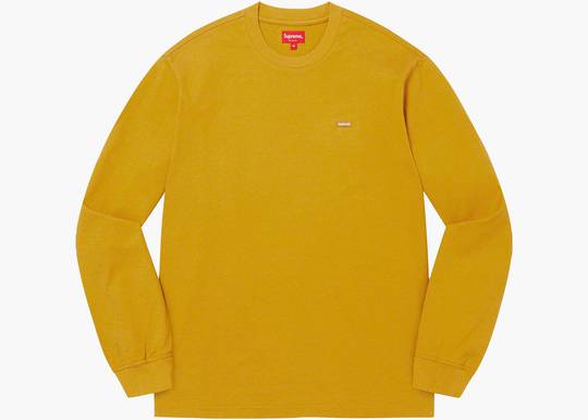 Supreme Small Box L/S Tee (FW22) Dark Yellow | Hype