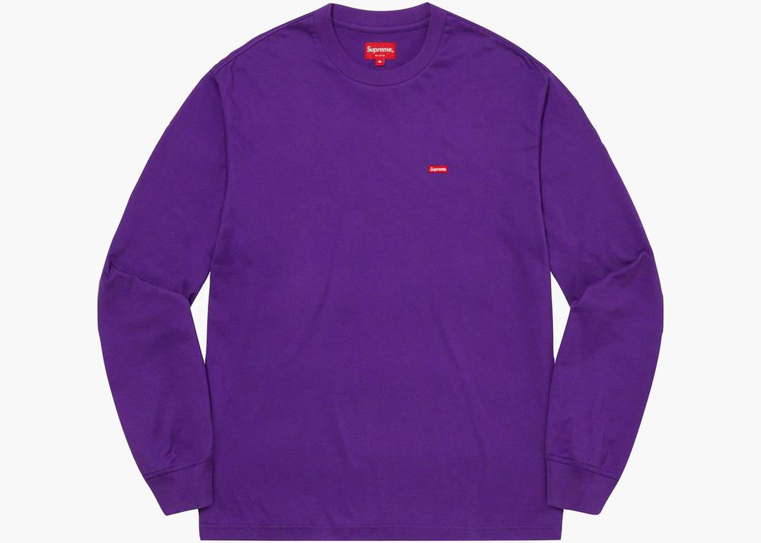 Supreme Box Logo L/S Tee Purple 紫 L