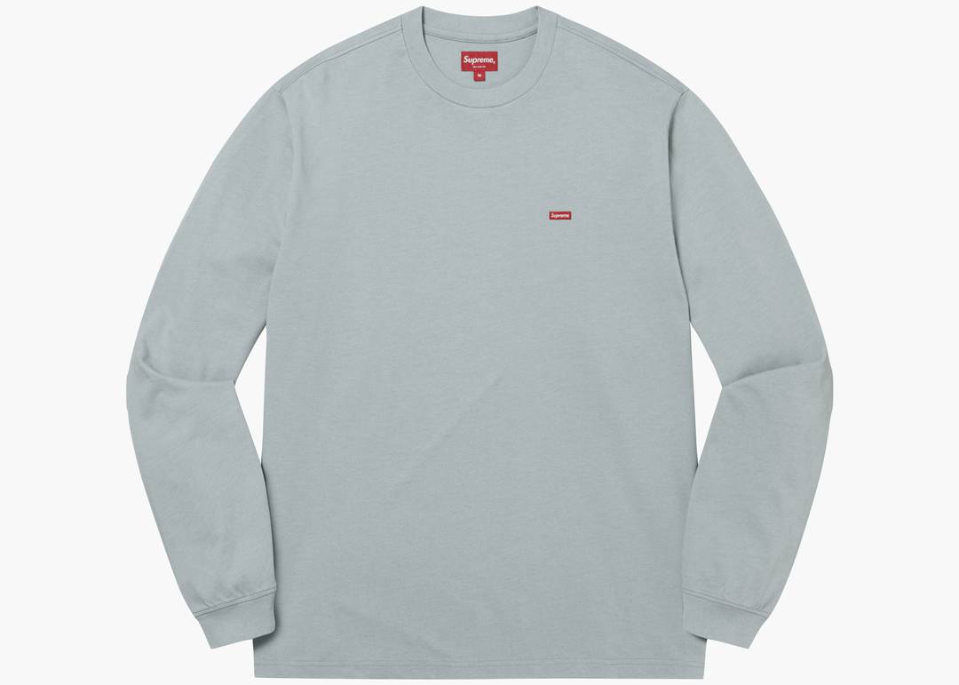 Supreme Small Box L/S Tee (SS23) Light Slate | Hype Clothinga