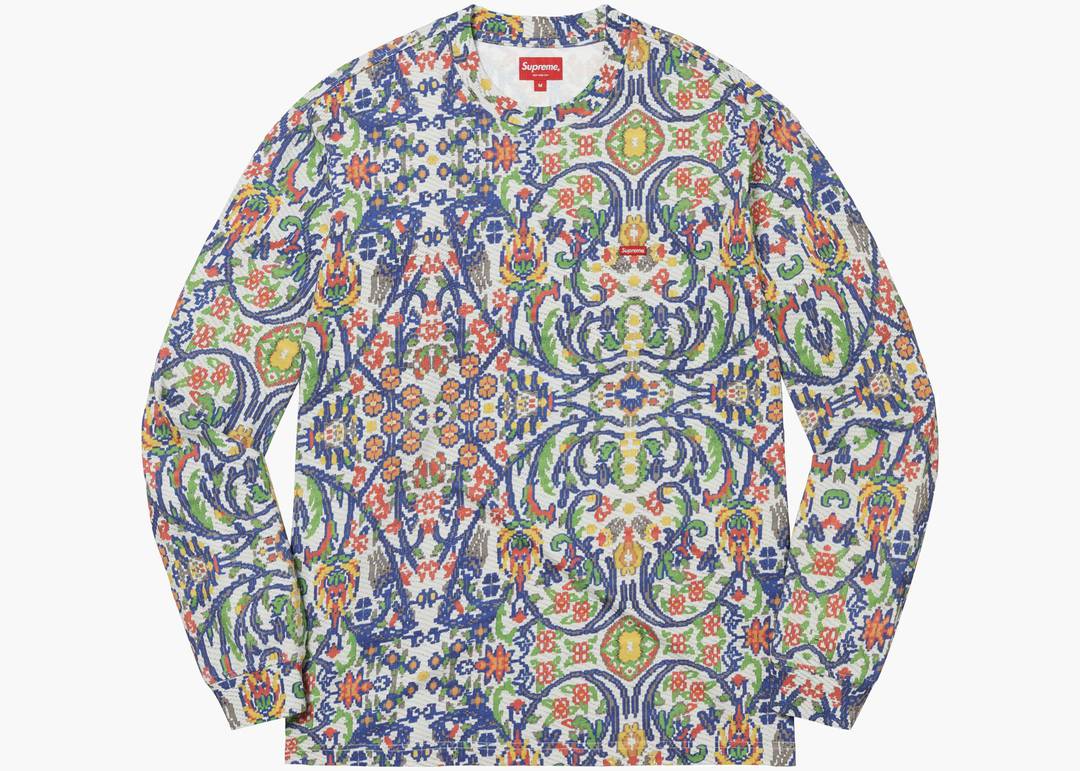 Supreme Small Box L/S Tee (SS23) Tapestry | Hype Clothinga