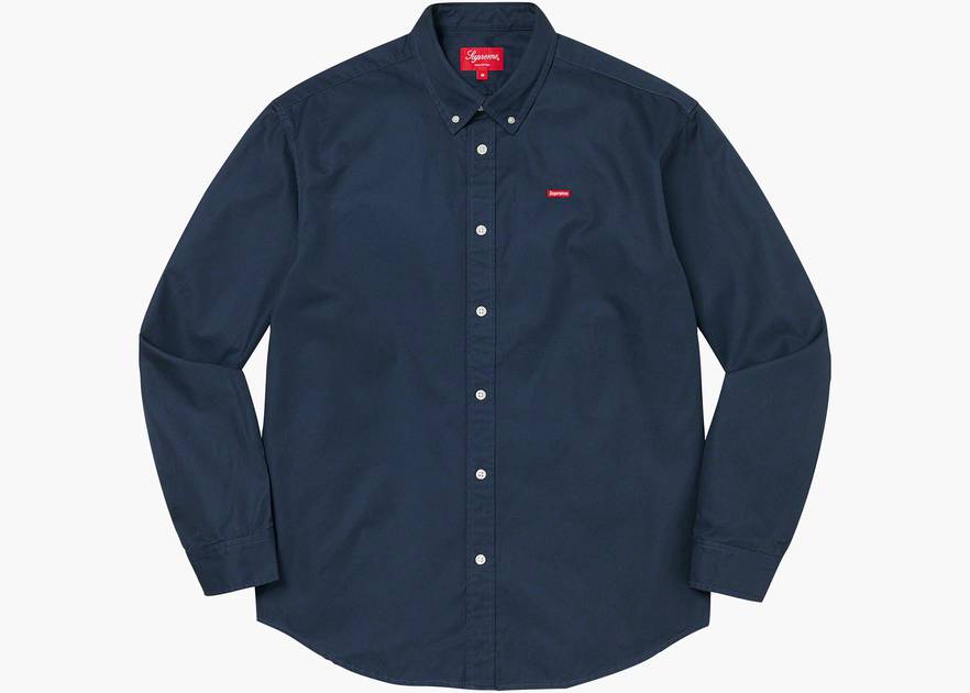 Supreme Small Box Shirt Light Navy | Hype Clothinga