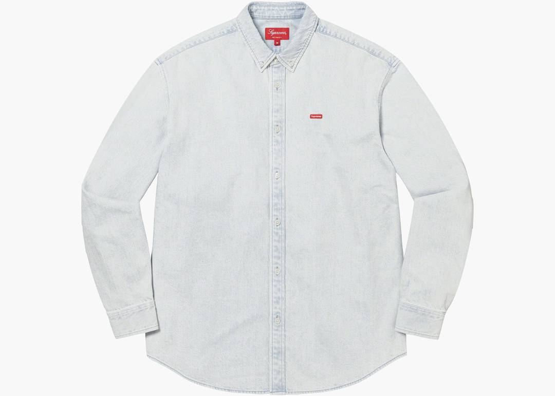 保護supreme small Box shirt デニム トップス