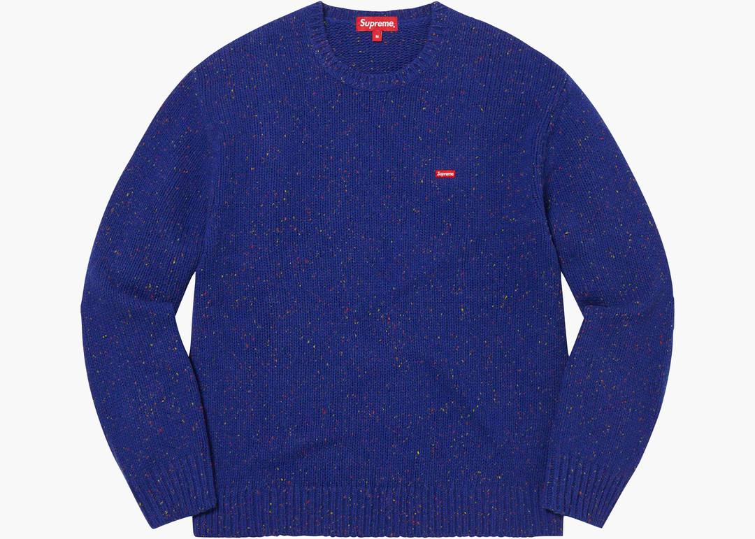 Supreme Small Box Speckle Sweater Royal | Hype Clothinga
