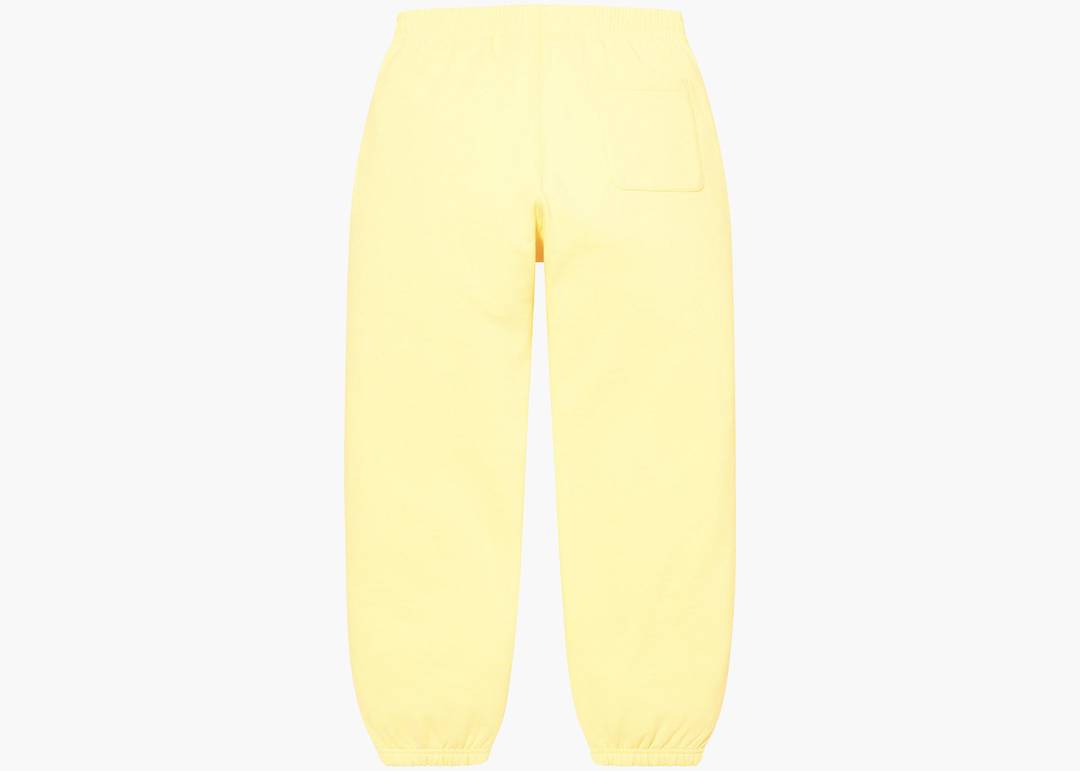 Supreme Small Box Sweatpant (SS23) Light Yellow | Hype Clothinga