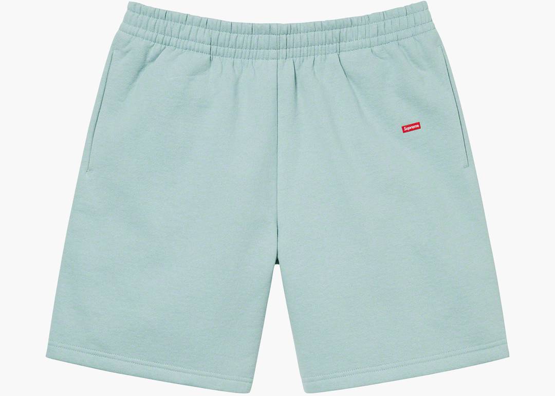 Supreme Small Box Sweatshort (FW22) Light Slate | Hype Clothinga