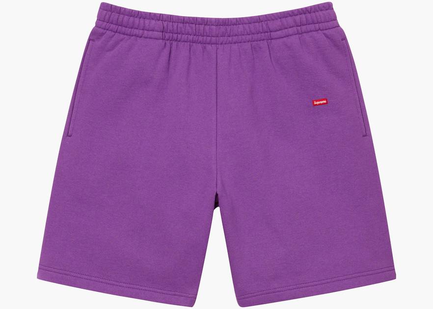 Supreme Small Box Sweatshort (SS22) Purple | Hype Clothinga