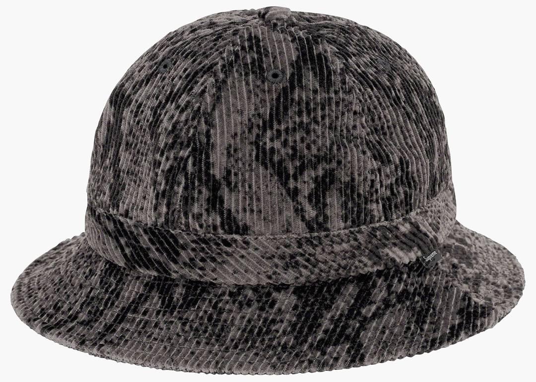 Supreme Snakeskin Corduroy Bell Hat帽子