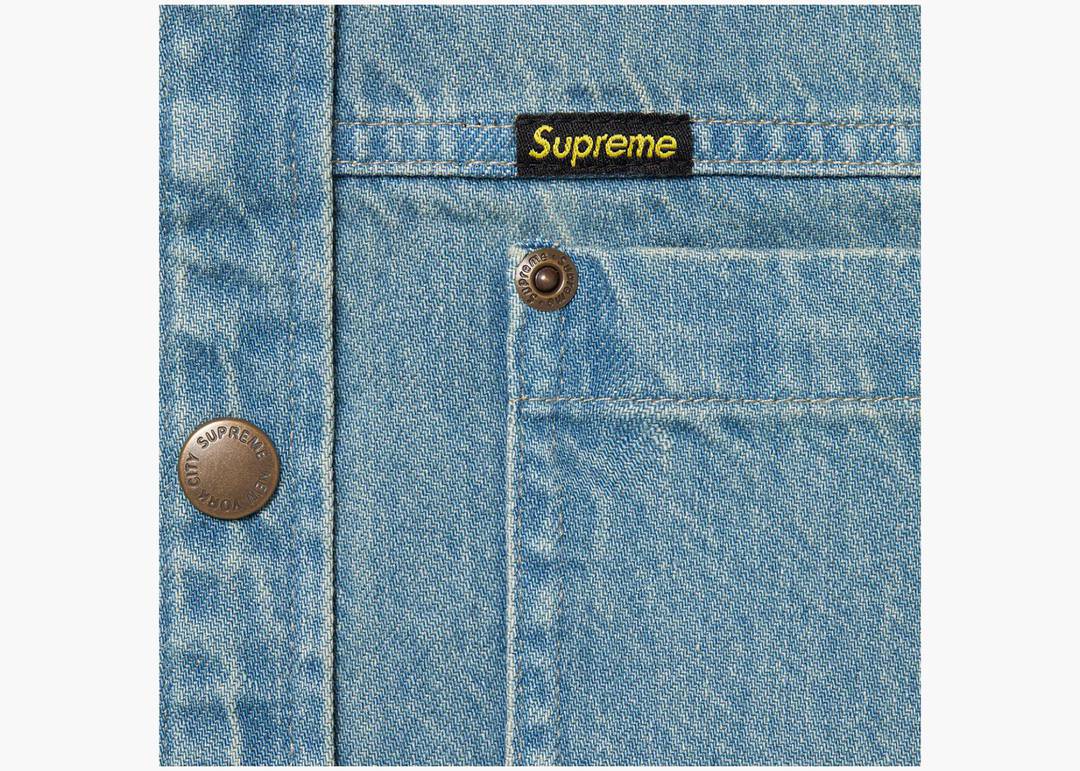 Supreme Snap Work Shirt Denim | Hype Clothinga