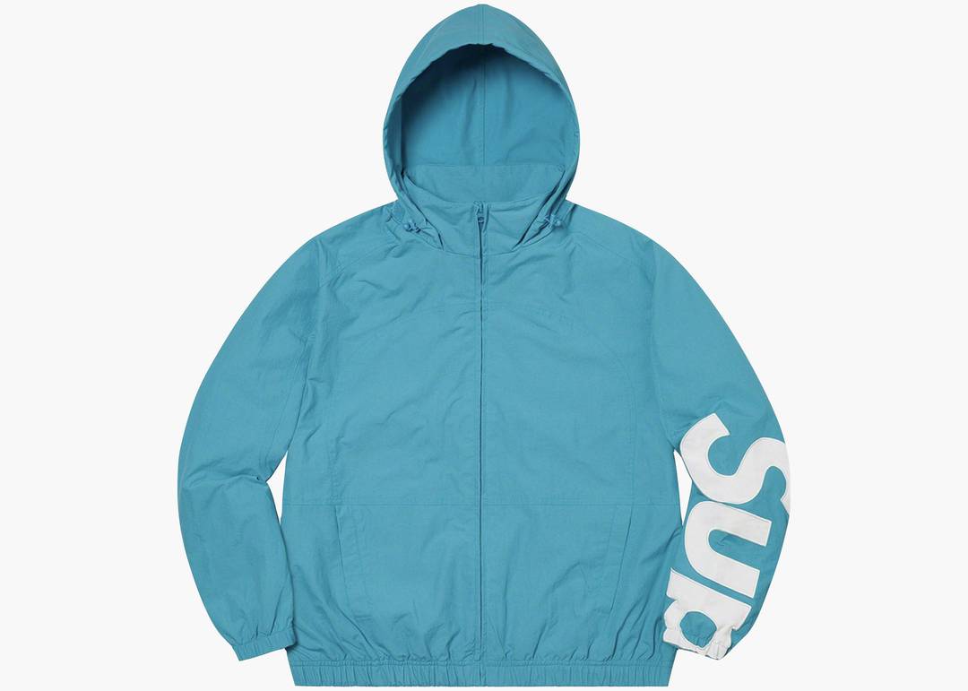 Supreme Spellout Track Jacket Aqua