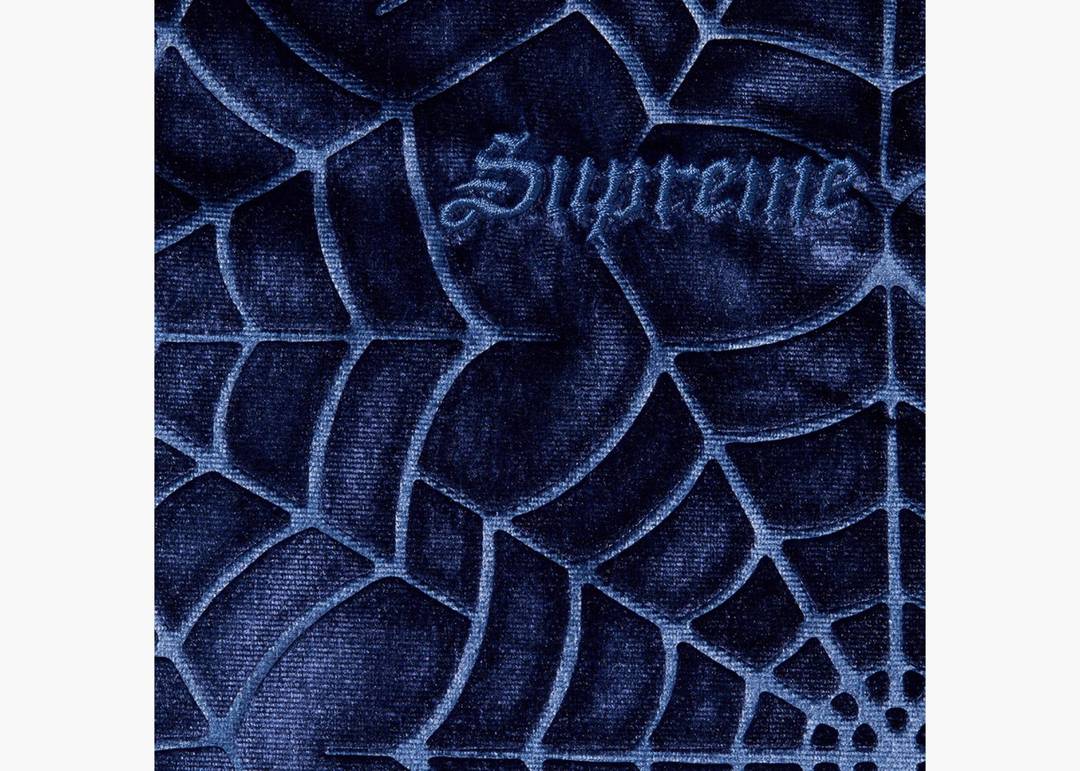 L★Spider Web Velvet S/S ShirtNavy　スパイダー