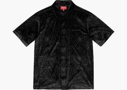 Supreme Spider Web Velvet S/S Shirt Black | Hype Clothinga Supreme Spider Web Velvet S/S Shirt Black | Hype Clothinga