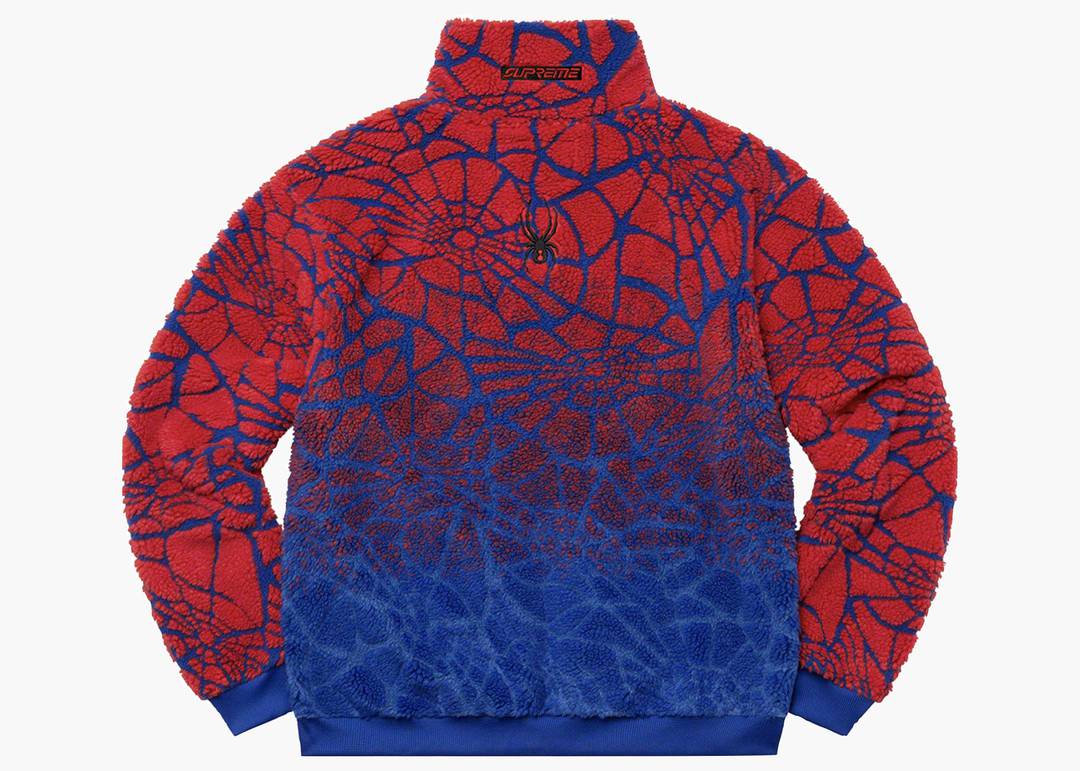 Supreme Spyder Web Polar Fleece Jacket Royal | Hype Clothinga