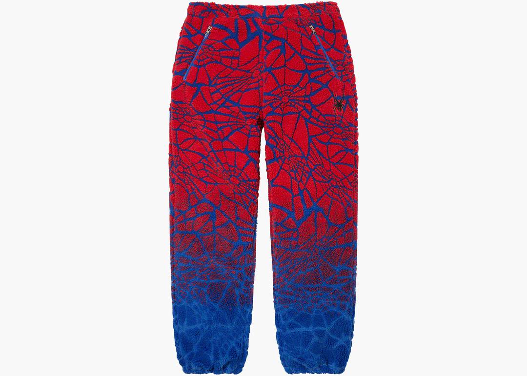 Supreme Spyder Web Polar Fleece Pant Royal | Hype Clothinga