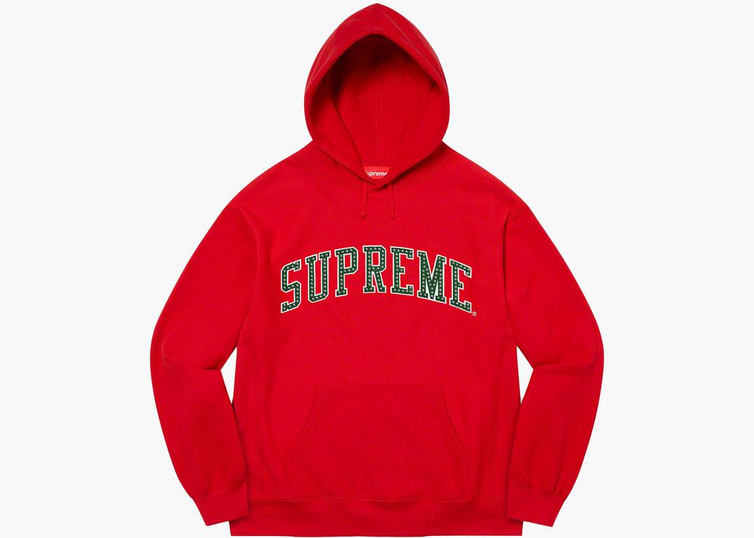 Supreme Stars Arc Hooded Sweatshirt Red | Hype Clothinga