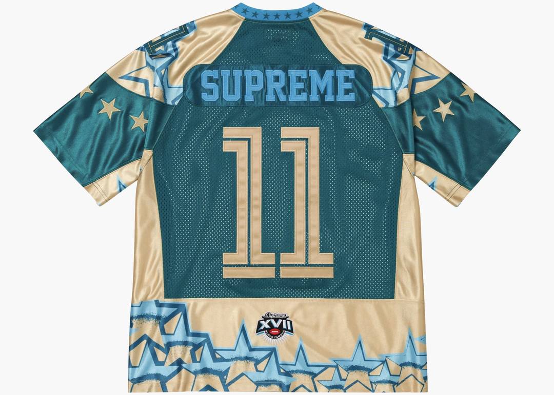 Supreme Stars Football Jersey Gold | Hype Clothinga Supreme Stars Football Jersey Gold | Hype Clothinga