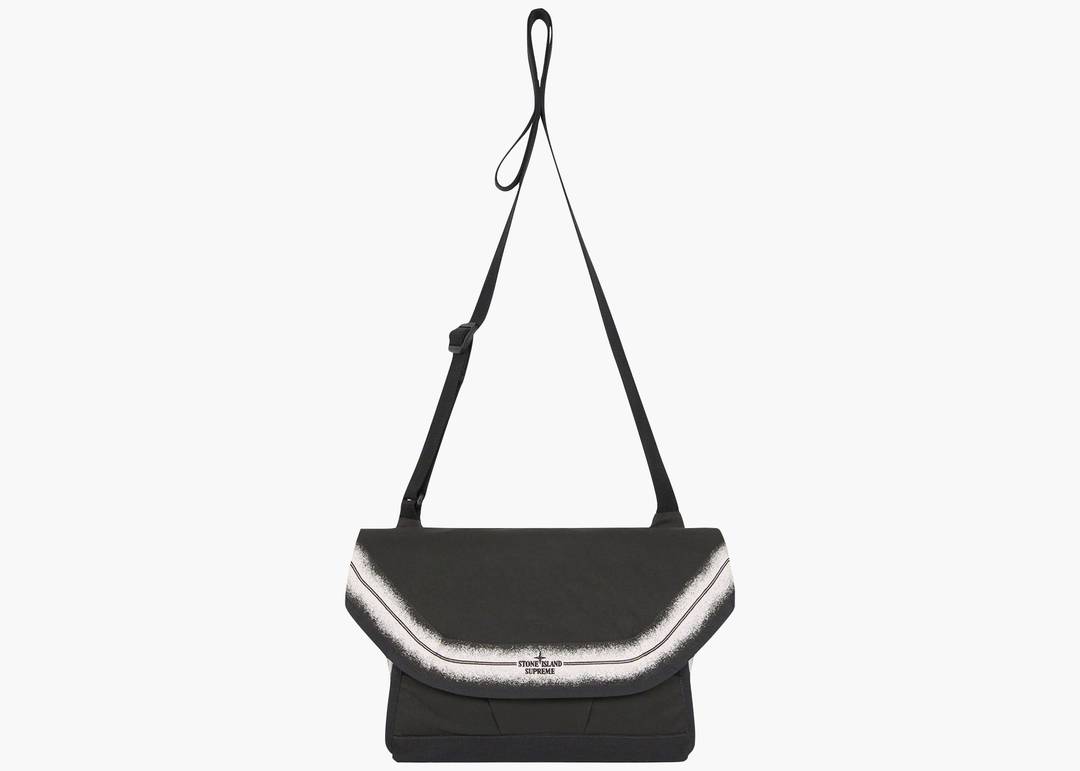 Supreme Stone Island Stripe Messenger Bag 7L Black | Hype Clothinga
