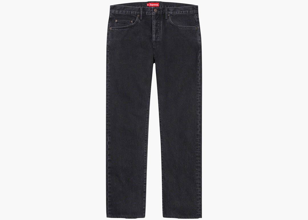 Supreme Stone Washed Slim Jean (SS22) Washed Black | Hype Clothinga
