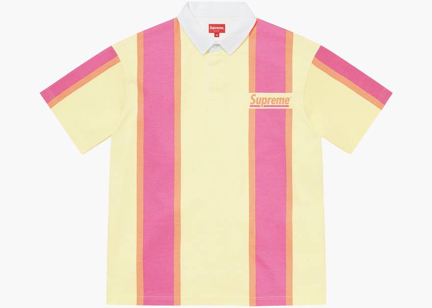 Supreme Stripe S/S Rugby Yellow | Hype Clothinga